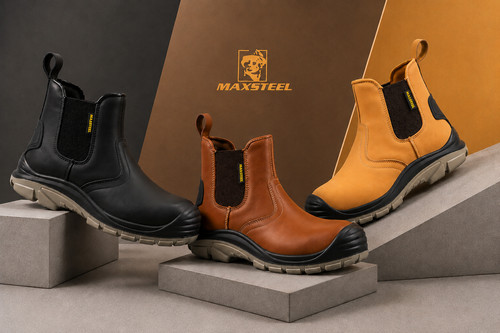 Mens safety leather chelsea - leather,