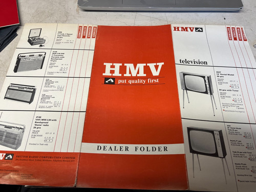 Hmv 1970 dealer folder - dealer,