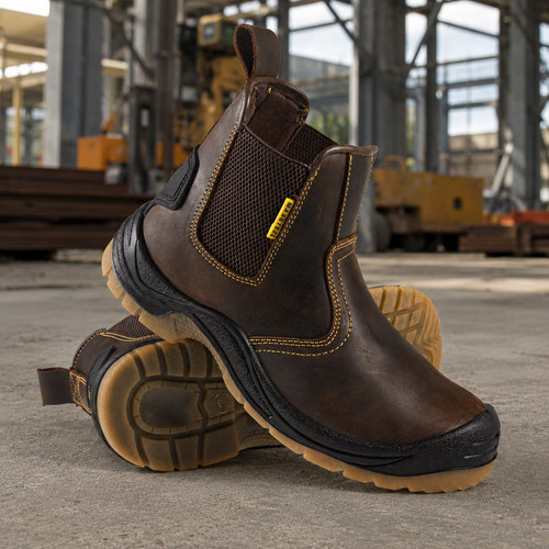 Mens chelsea slip boots - slip, on