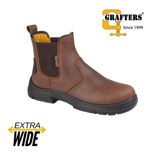 Mens wide safety boots - mens,