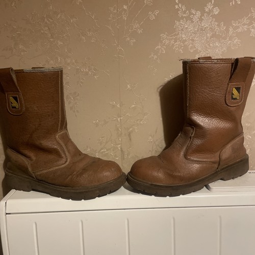 Mens leather safety boots - safety,