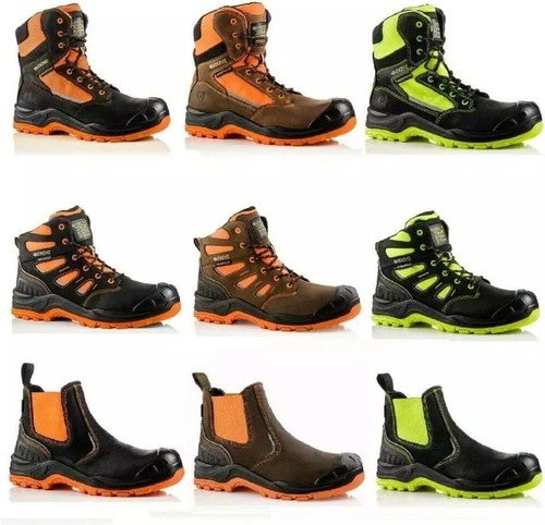 Buckler viz safety boots - hi-viz,