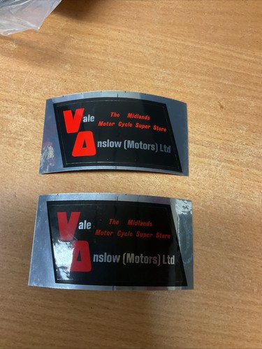 Vale onslow dealers stickers - vale,