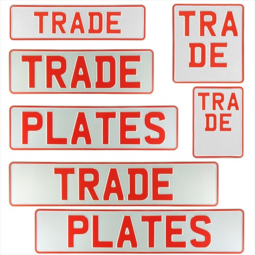 Novelty trade plates - novelty, pressed